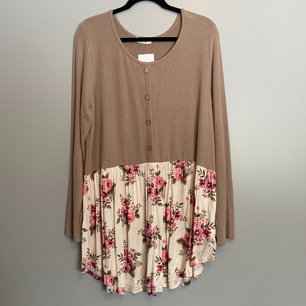 NWT Floral long sleeve